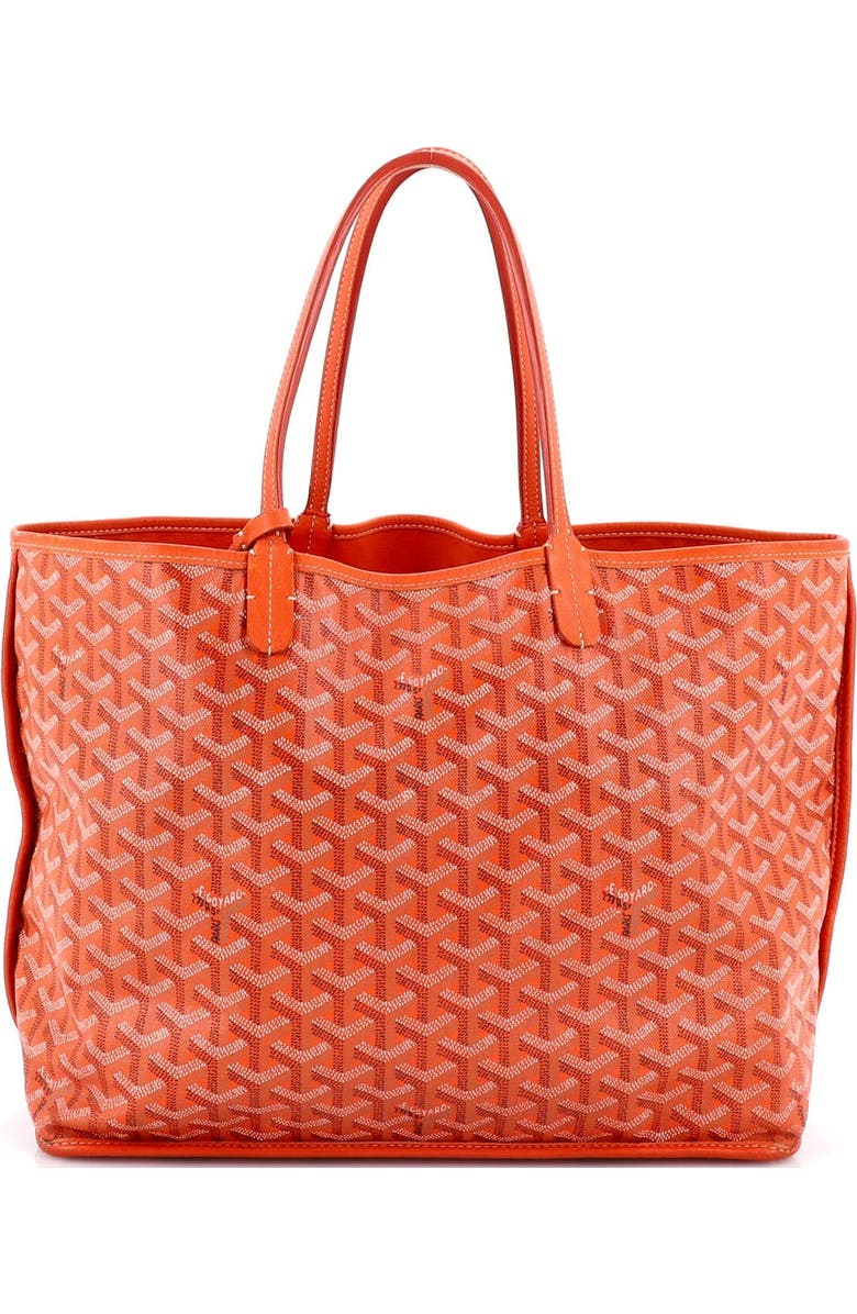 Pre-Owned Goyard Anjou Reversible Tote Coated Canvas PM, Main, color, White