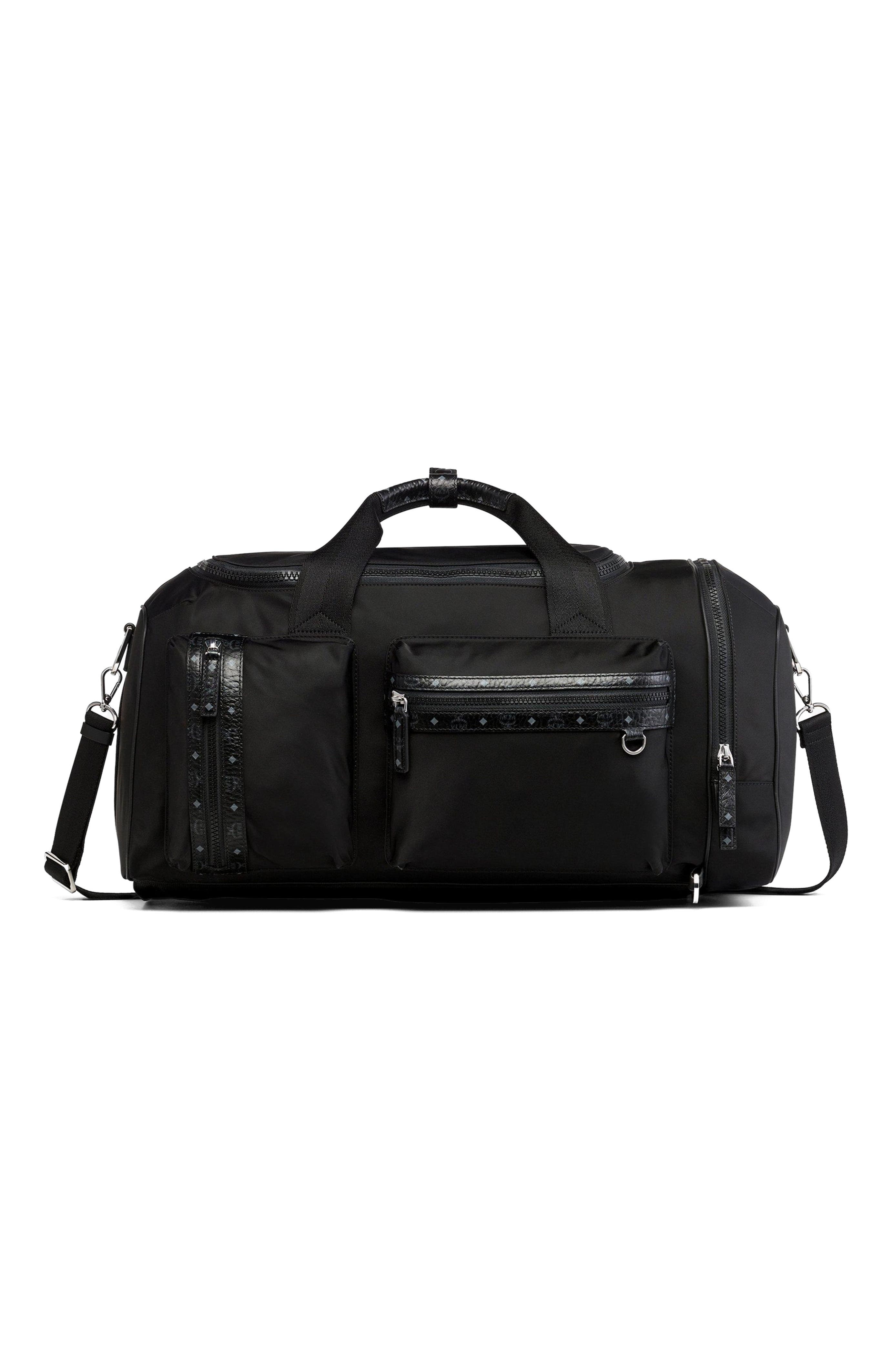 MCM Ottomar Weekender Backpack in ECONYL<sup>®</sup> and Leather, Main, color, 