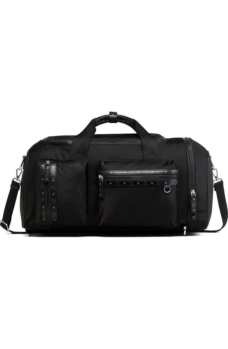 MCM Ottomar Weekender Backpack in ECONYL<sup>®</sup> and Leather, Main, color,