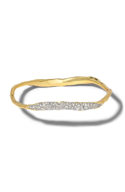 Alexis Bittar Solanales Skinny Bangle In Gold