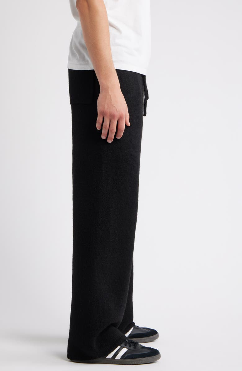 Elwood Intarsia Logo Baggy Sweatpants, Alternate, color, Black