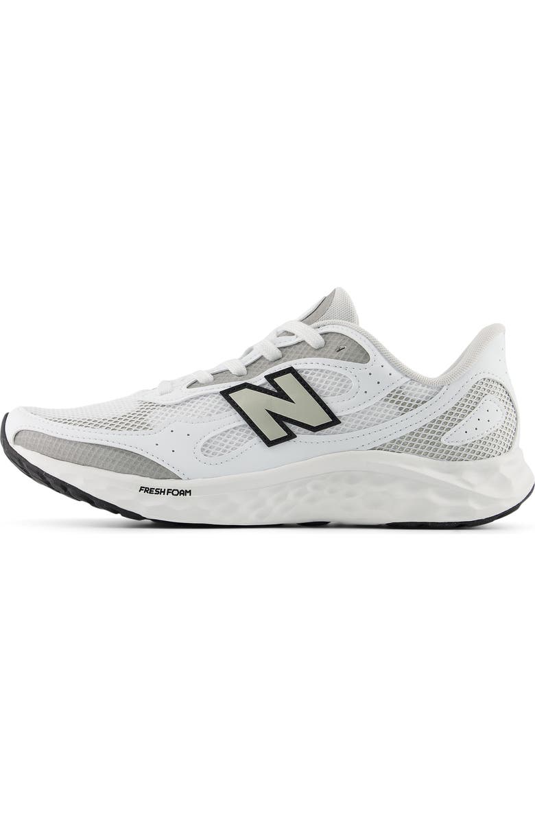 New Balance Fresh Foam Arishi v4 Running Shoe, Alternate, color, Nb 103 White/ Silver Metallic