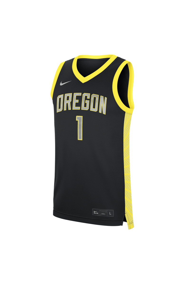 Nike Men's Nike Black Oregon Ducks #1 Alternate Replica Basketball Jersey, Alternate, color, Black