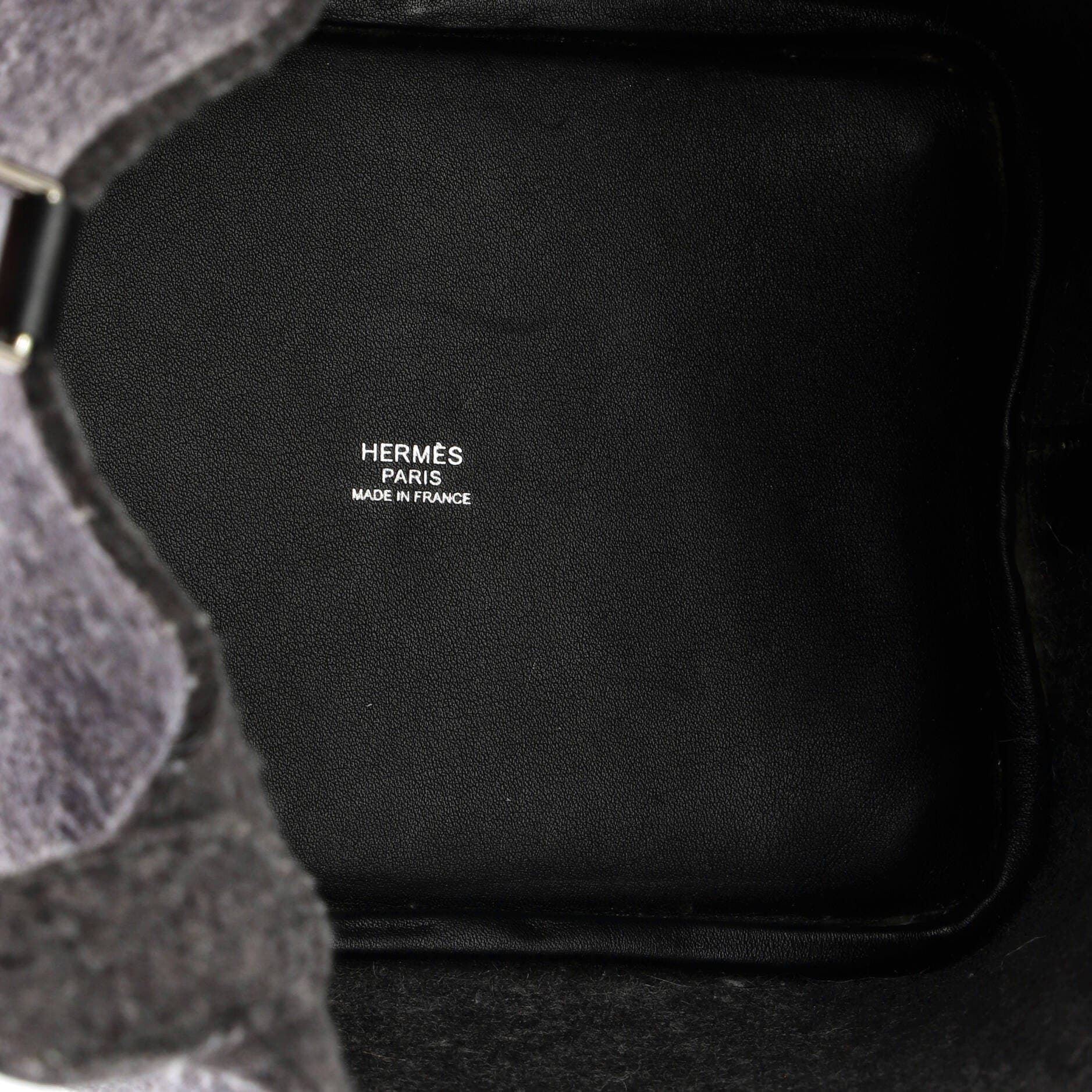 Pre-Owned Hermes Picotin Lock Bag Felt with Leather PM, Alternate, color, Gris Moyen