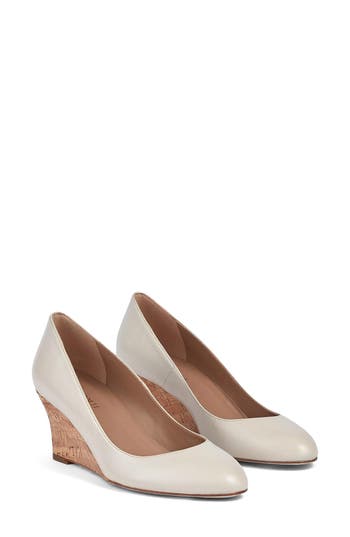 Lk Bennett Eevi Wedge Pump In Sand