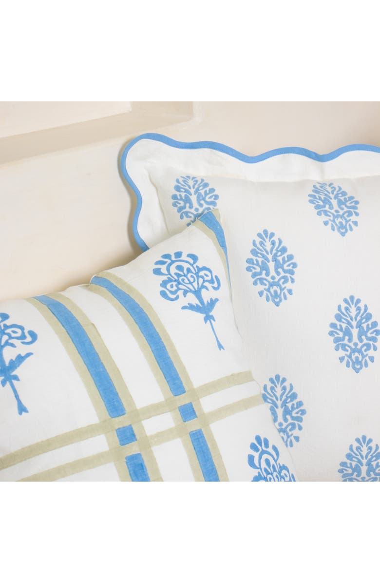 Banyan & Birch Nila - Linen Throw Pillow Cover, Alternate, color, Pastel Blue