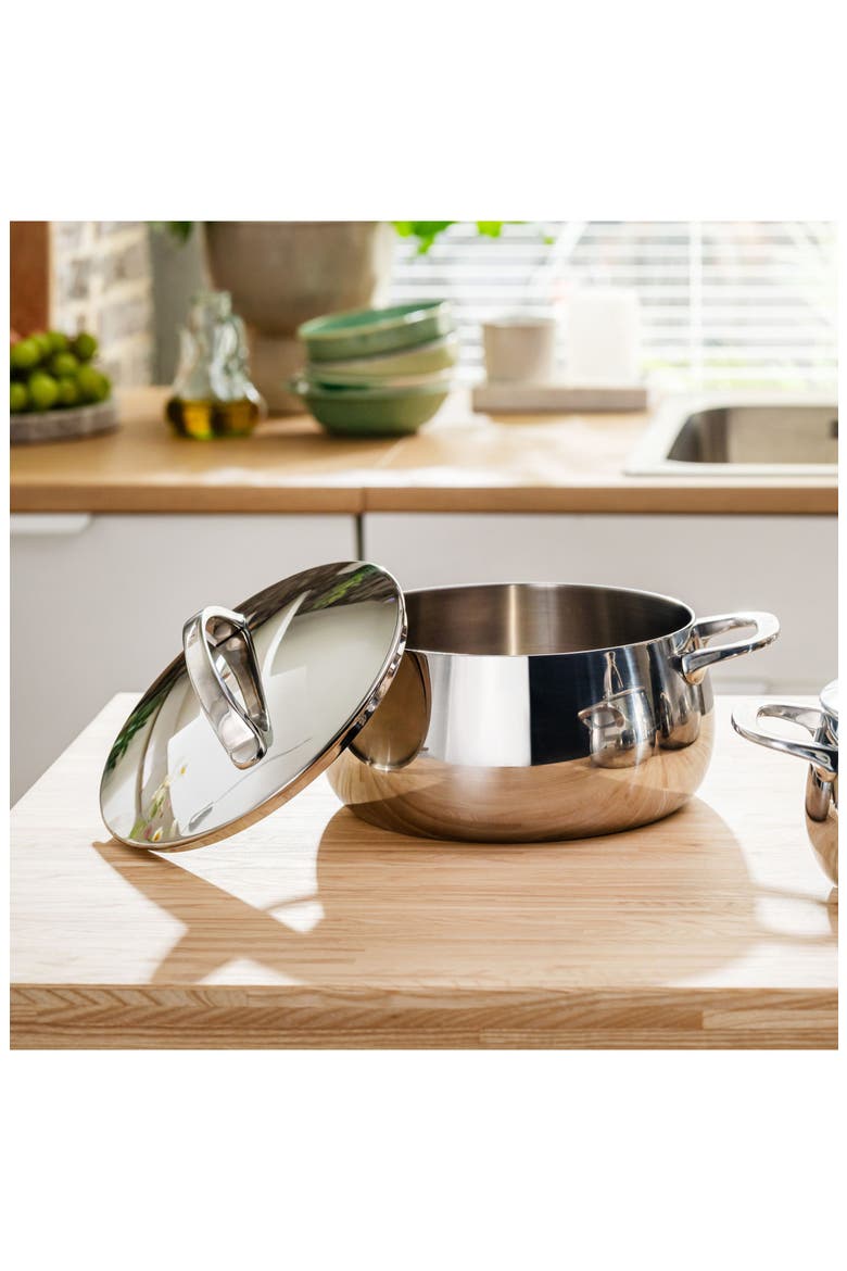Belly Tri-Ply 10-Piece Stainless Steel Cookware Set, Alternate, color, STELLAR