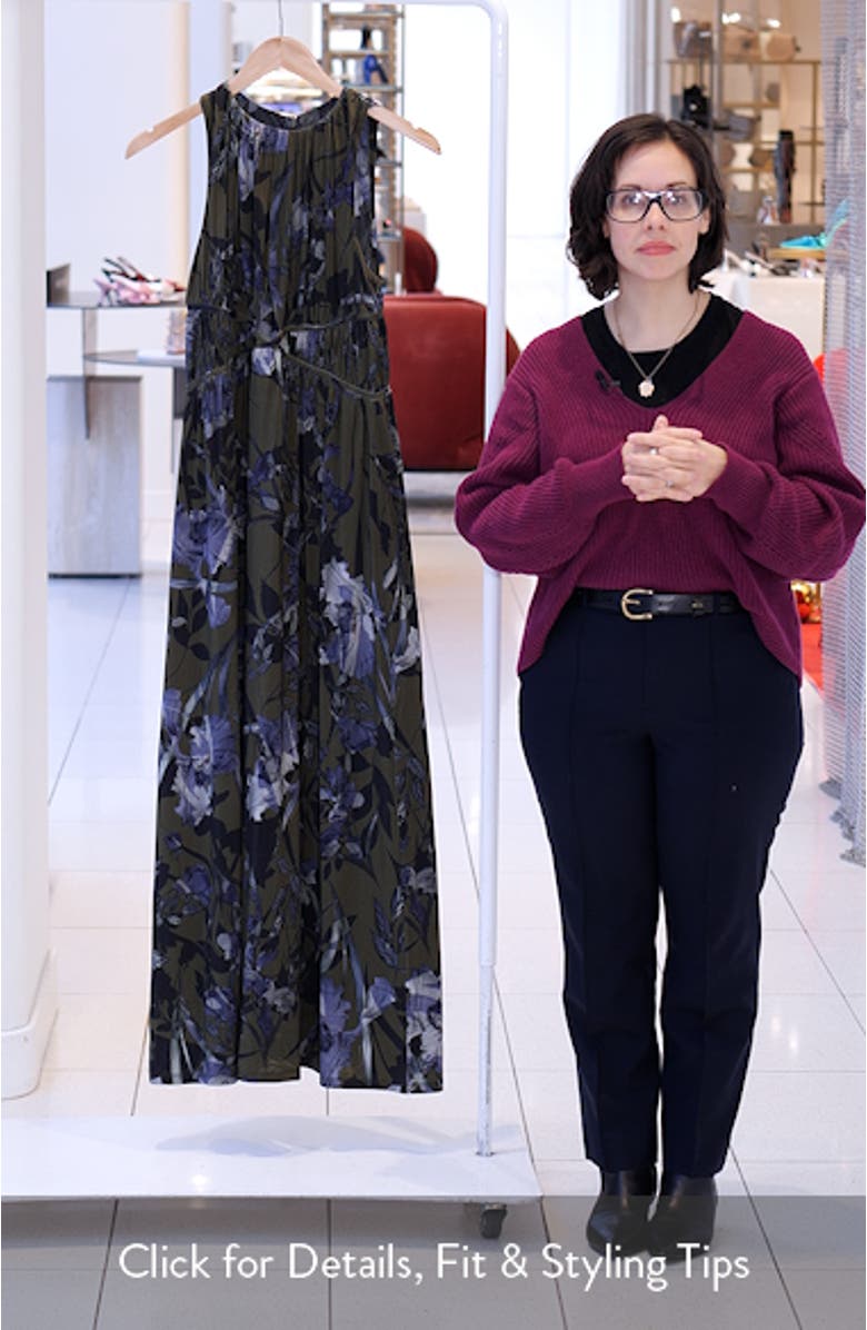 Kaya Batu Floral Print Sleeveless Dress, sales video thumbnail