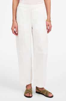 Madewell Barrel Leg Linen Pants