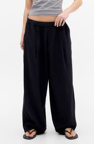 BDG Urban Outfitters Bobbi Pleated Linen Cocoon Pants