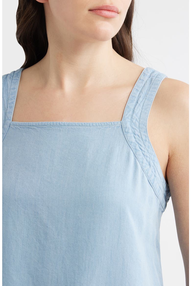Back Tie Sleeveless Top, Alternate, color, WASHED INDIGO