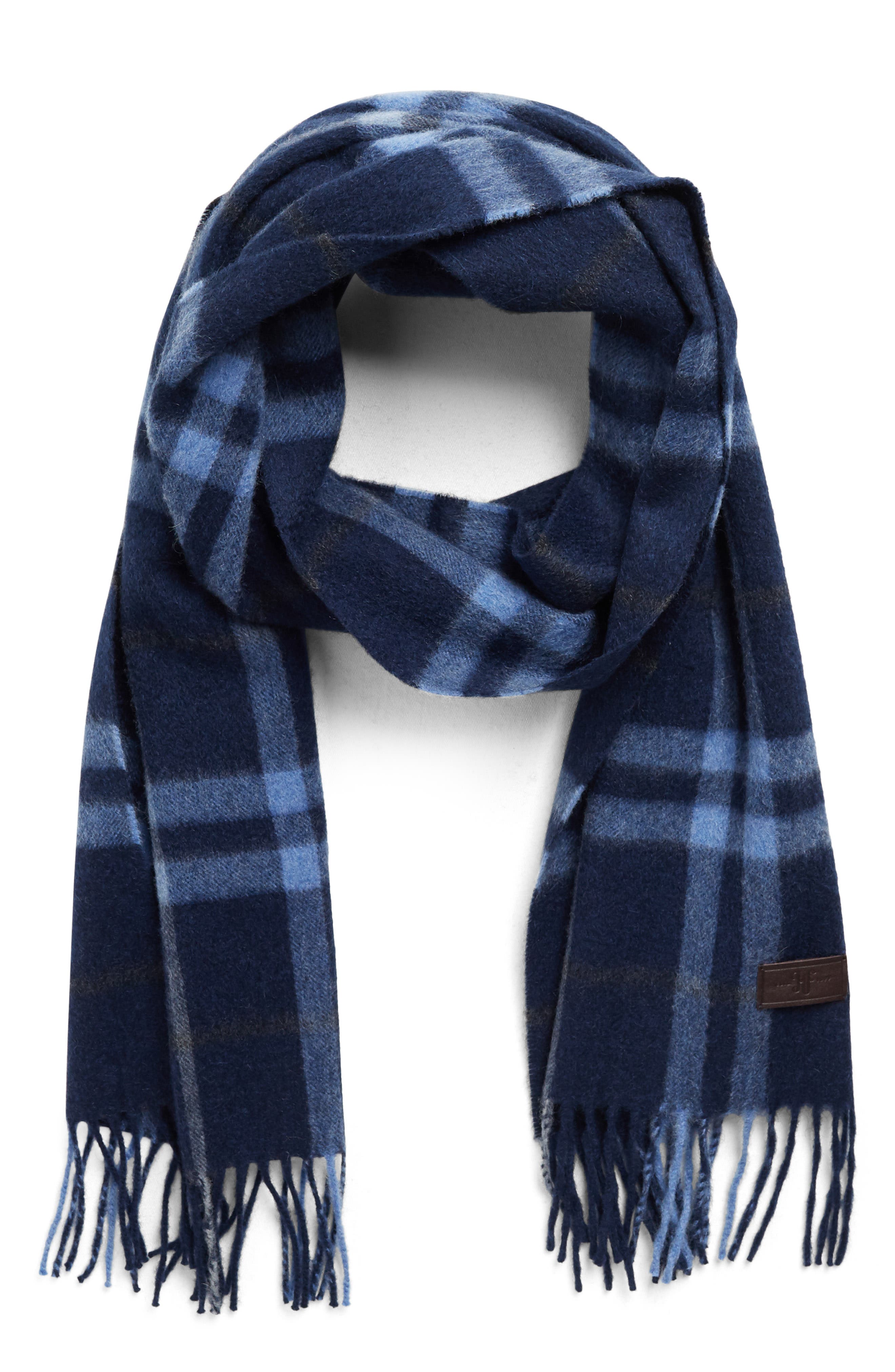 Cashmere Track Plaid Scarf