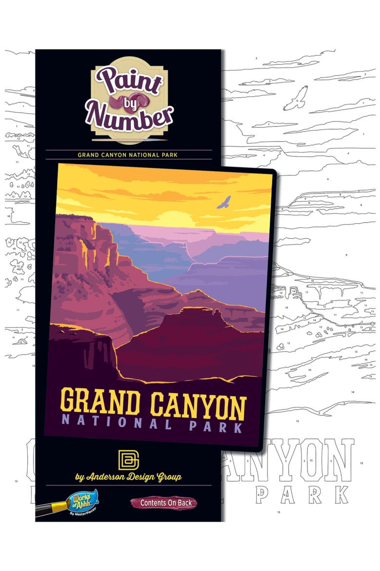 Grand Canyon Paint by Number, Main, color, Multicolor