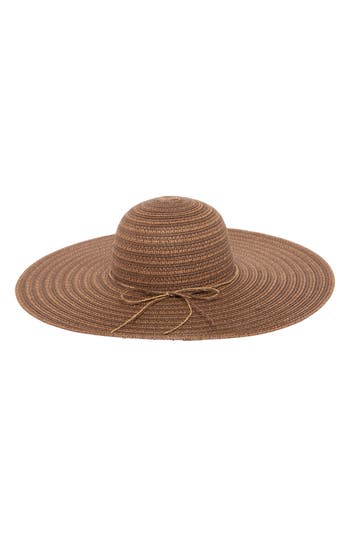 San Diego Hat Metallic Floppy Hat In Brown