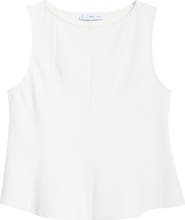 MANGO Bateau Neck Peplum Blouse