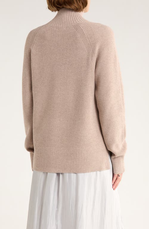 Nordstrom Rack Raglan Sleeve Turtleneck Sweater In Brown