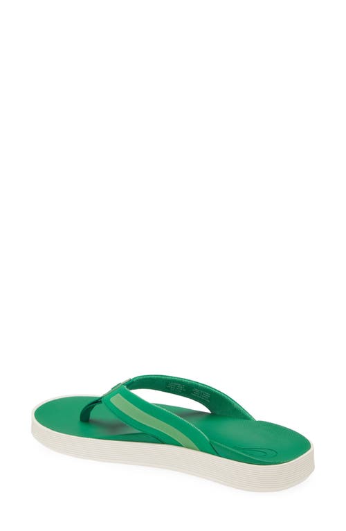 Olukai Leeward Flip Flop In Green