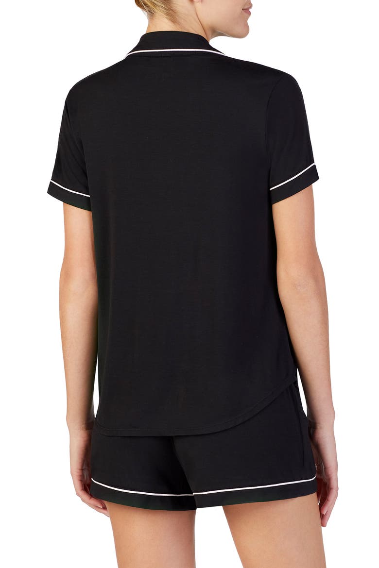 short pajamas, Alternate, color, BLACK