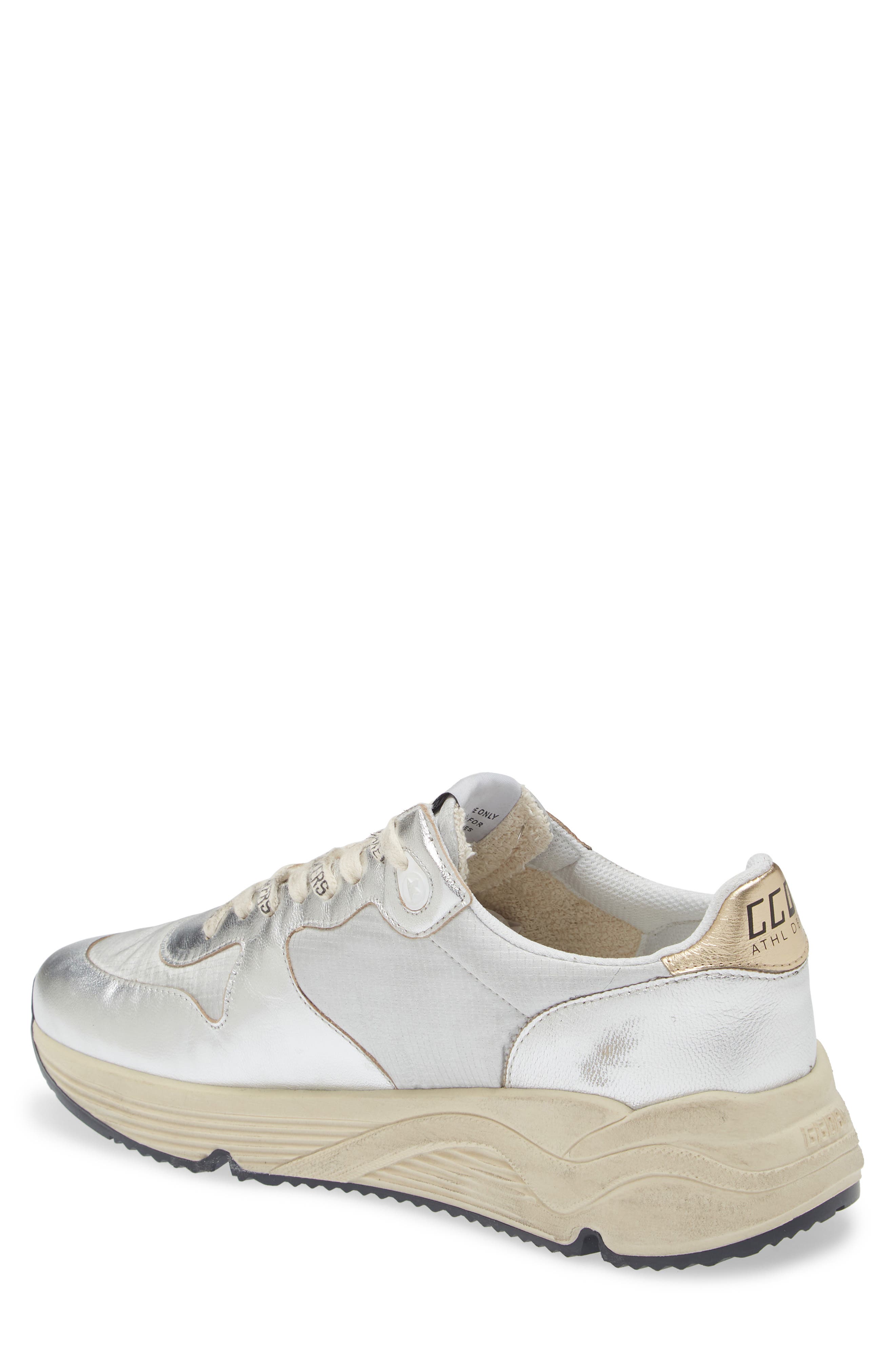 Golden Goose Running Sole Sneaker, Alternate, color, Silver/ Gold