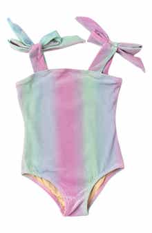 Shade Critters Kids' Shimmer Ocean Ombré One-Piece Swimsuit
