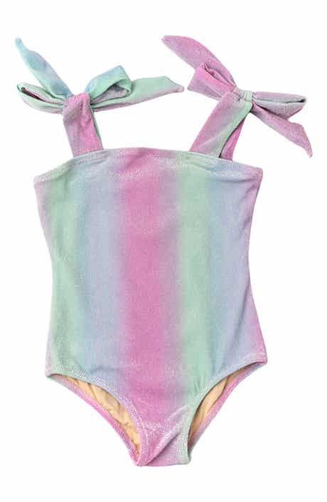 Shade Critters Kids' Shimmer Ocean Ombré One-Piece Swimsuit