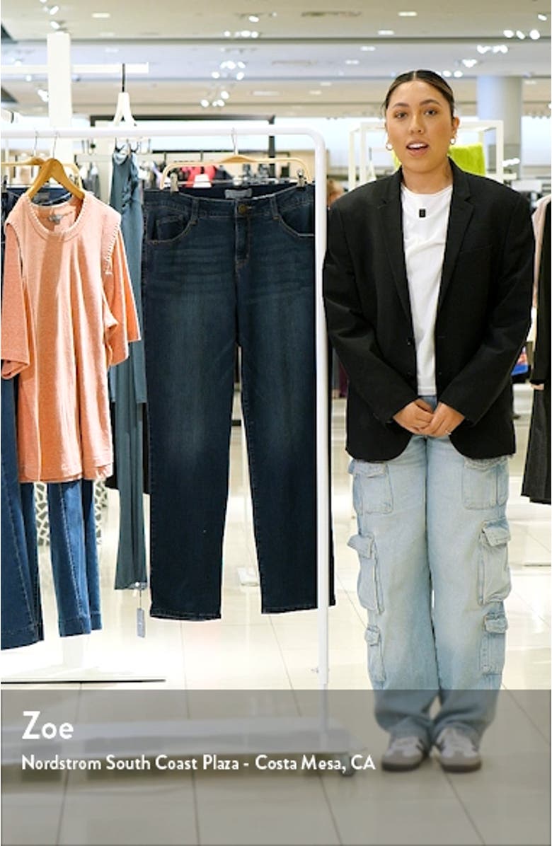 Sawyer 'Ab'Solution High Waist Straight Leg Jeans, sales video thumbnail