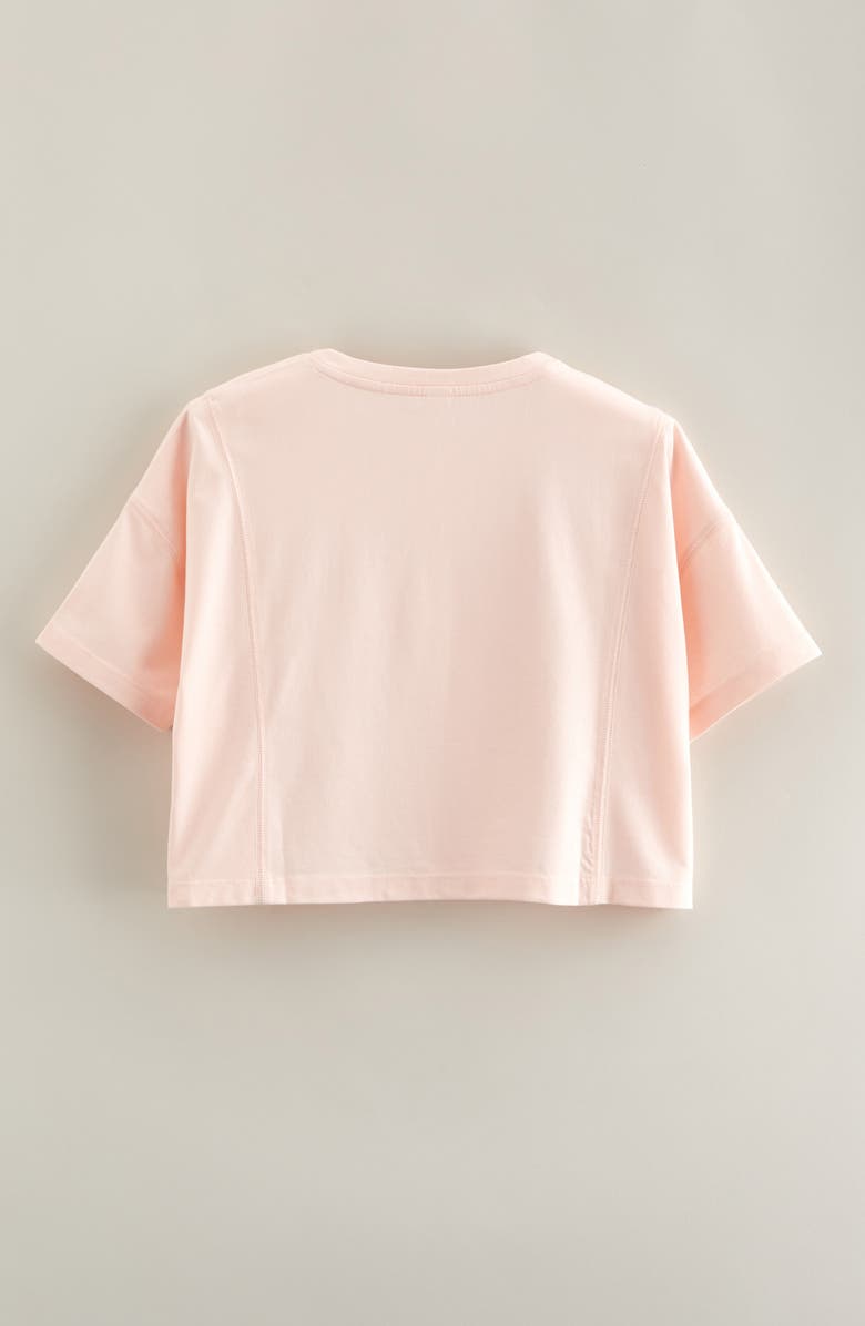 Recess Pickleball x Zella Kids' Lucky Embroidered Boxy T-Shirt, Alternate, color, Pink Beach