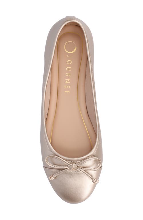 Journee Collection Kaiah Ballet Flat In Champagne