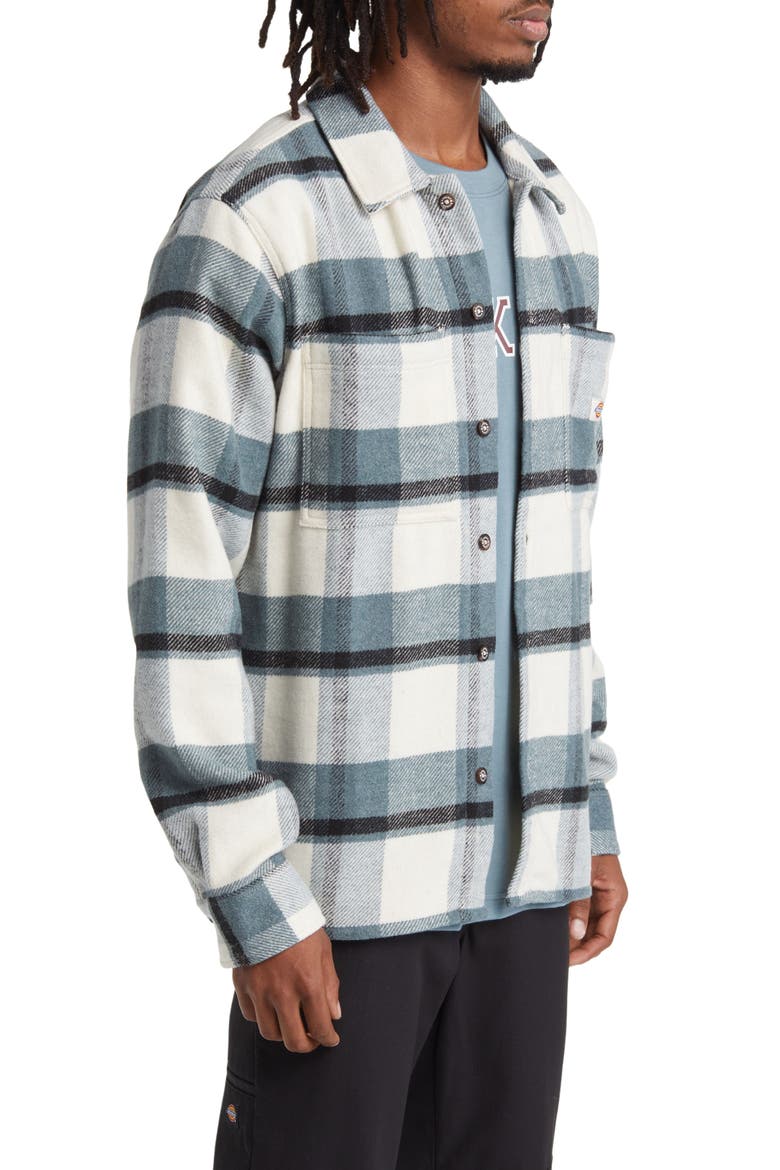 Coaling Plaid Flannel Button-Up Overshirt, Alternate, color, VARIOUS CH