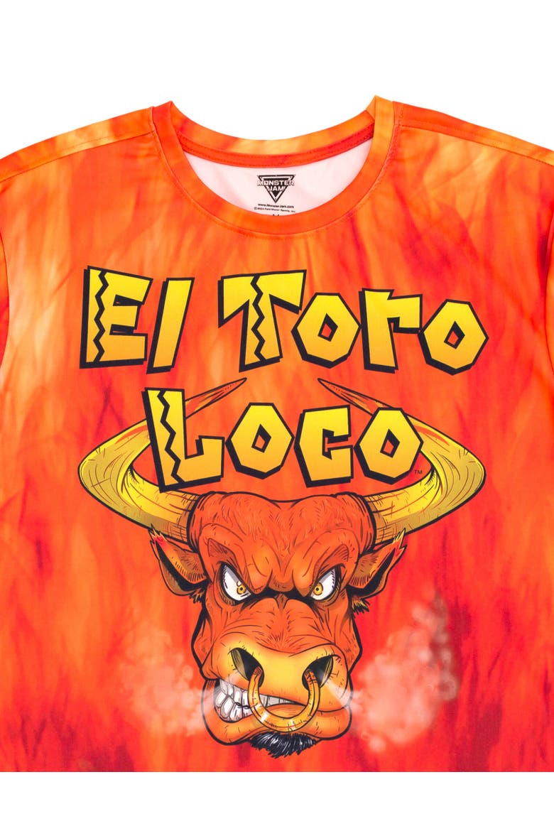 Graphic T-Shirt, Alternate, color, Orange El Toro Loco Flames