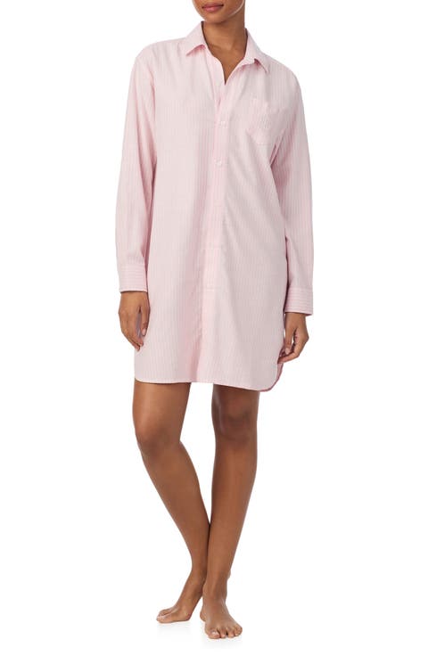 Cotton Blend Sleep Shirt