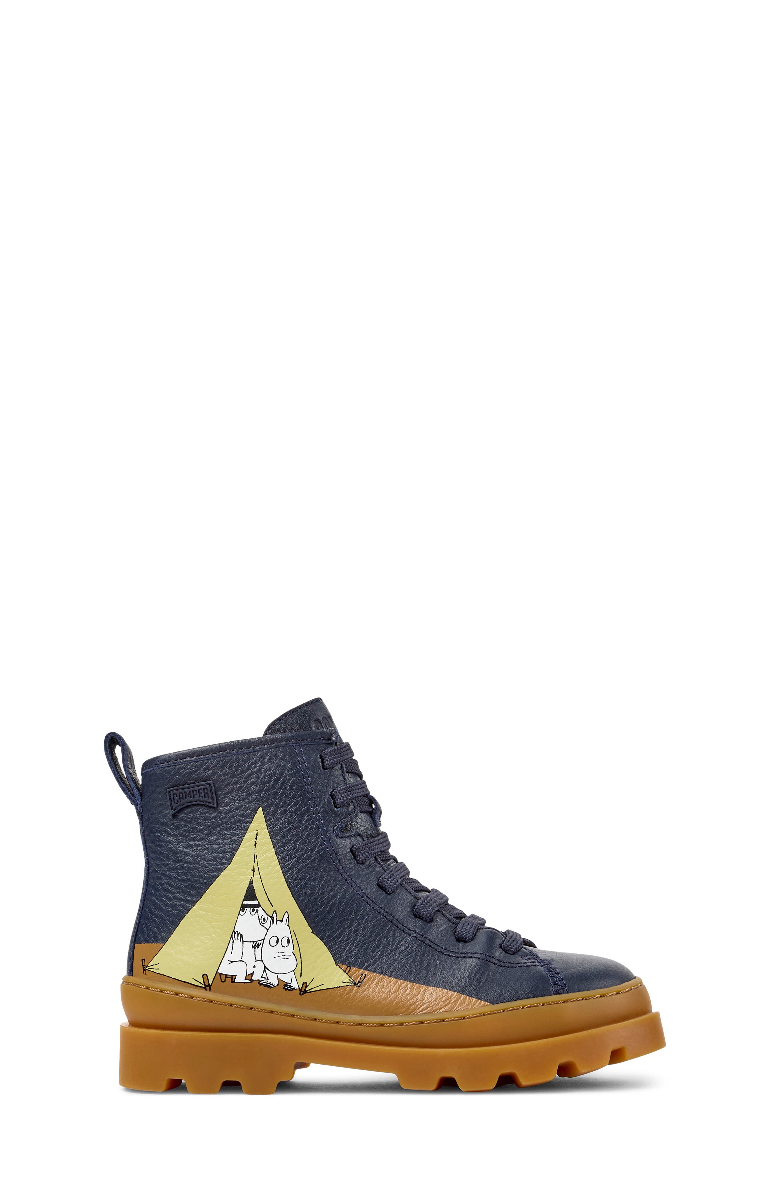 Kids' Brutus Twins Leather Boot, Alternate, color, DARK BLUE