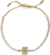 BaubleBar Initial Tennis Slider Bracelet