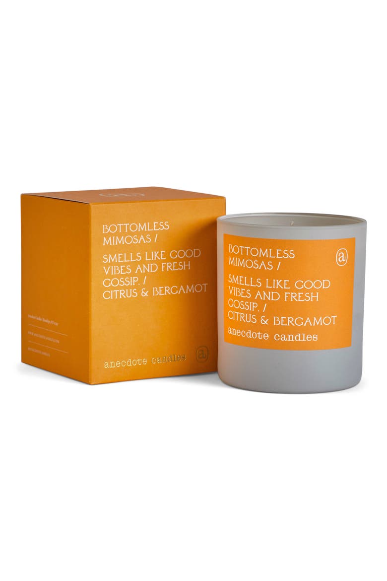 Bottomless Mimosas Candle, Alternate, color, GREY