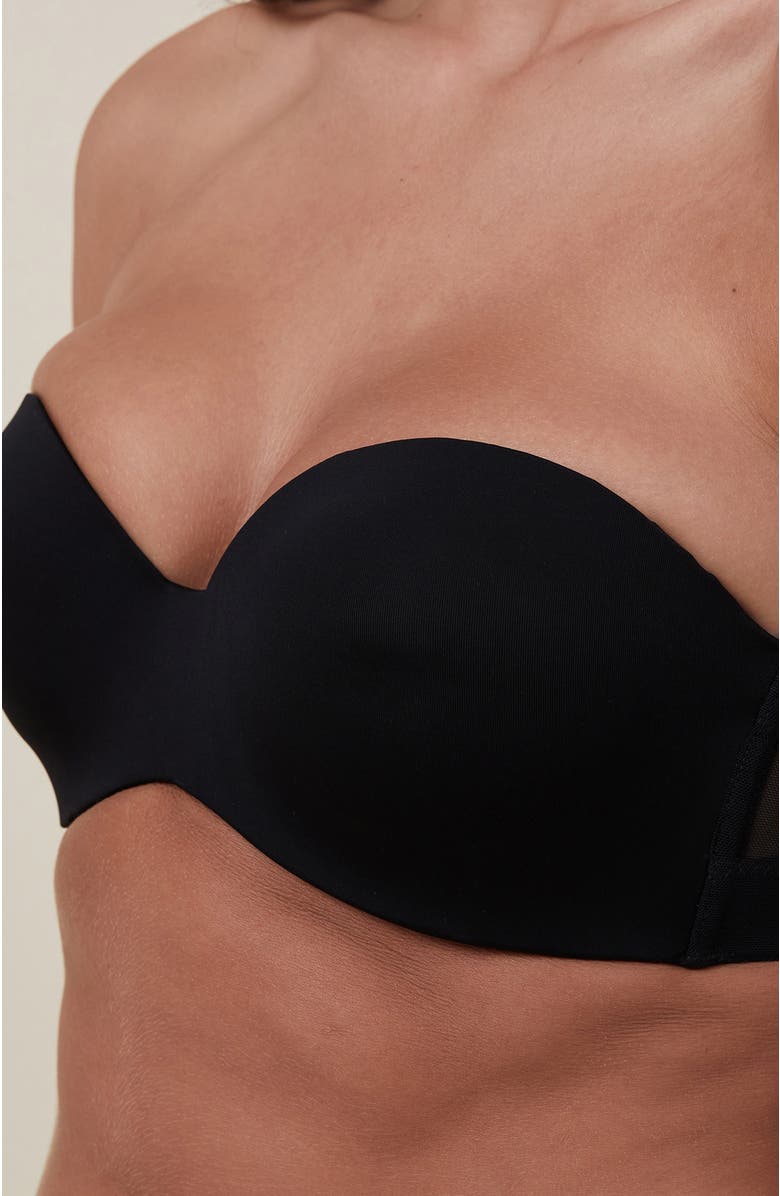 COTTON ON BODY Women's Everyday Strapless Lightly Lined T-Shirt Bra, Alternate, color, Black