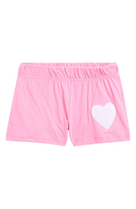 Kids' Heart Patch Shorts (Big Kid)