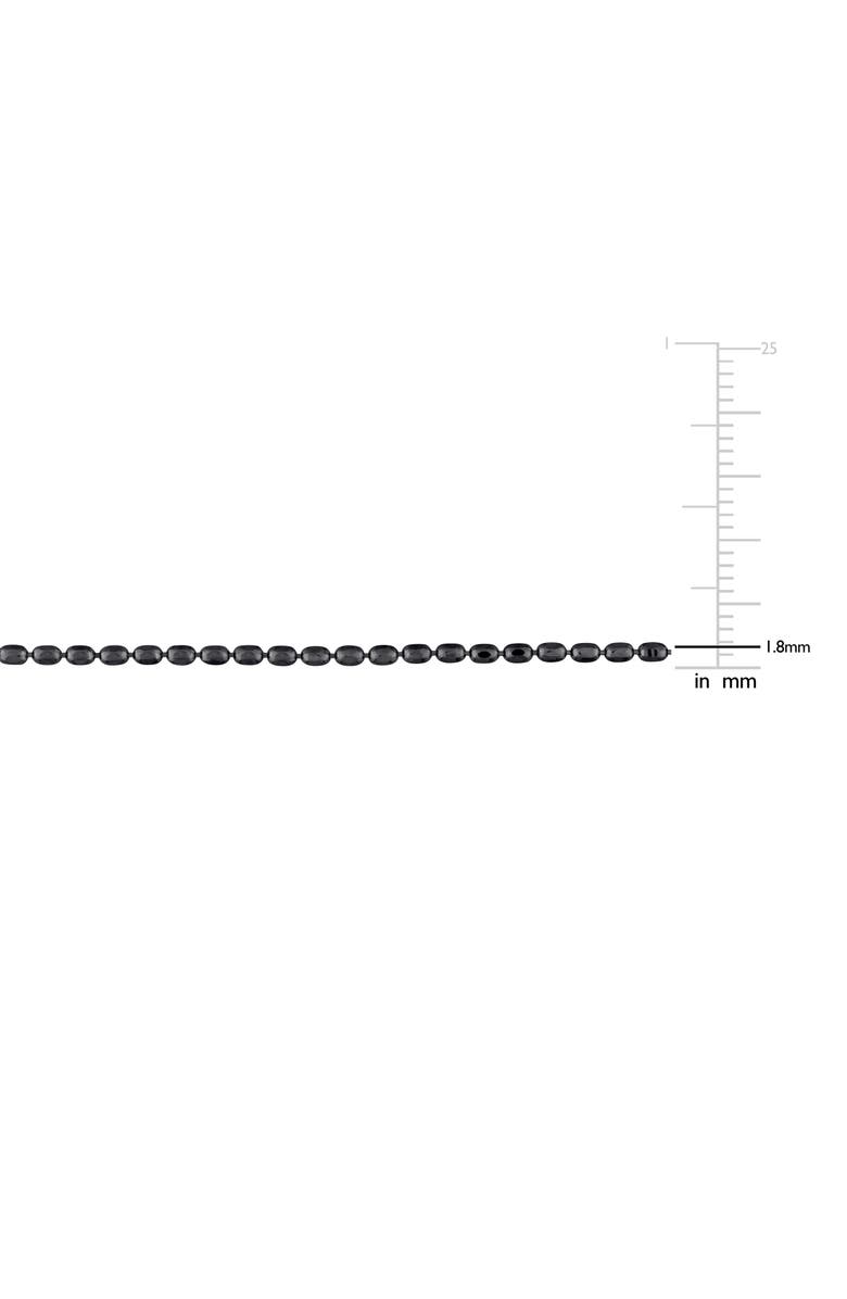 DELMAR 1.8mm Oval Diamond Cut Bracelet, Alternate, color, Black