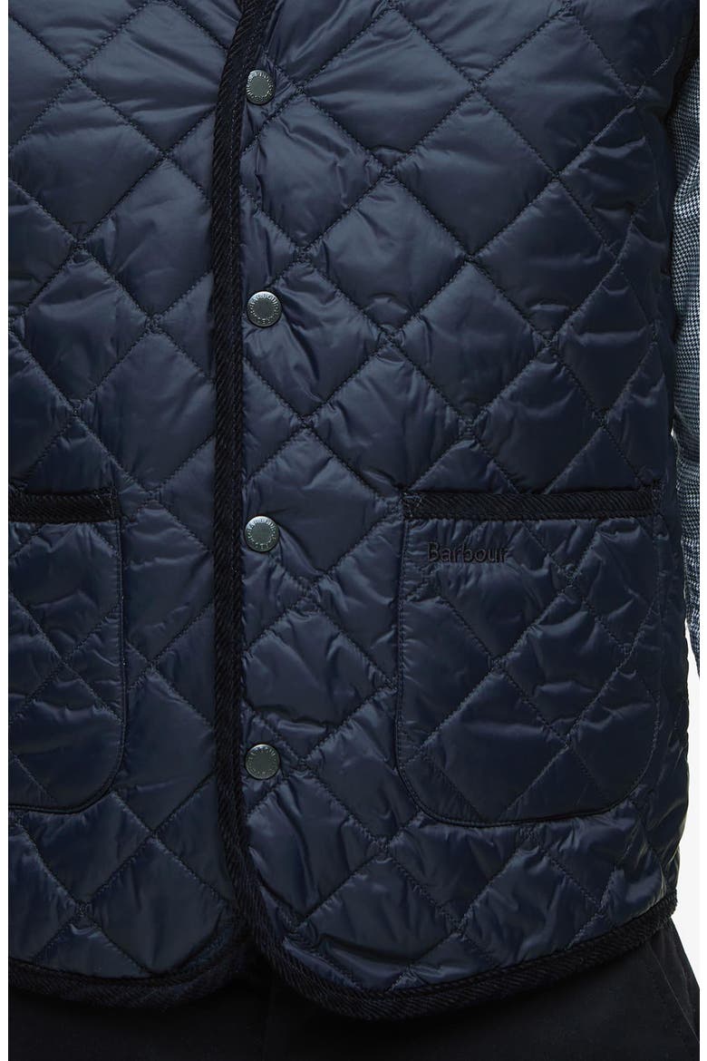 Modern Quilted Nylon Vest, Alternate, color, NAVY