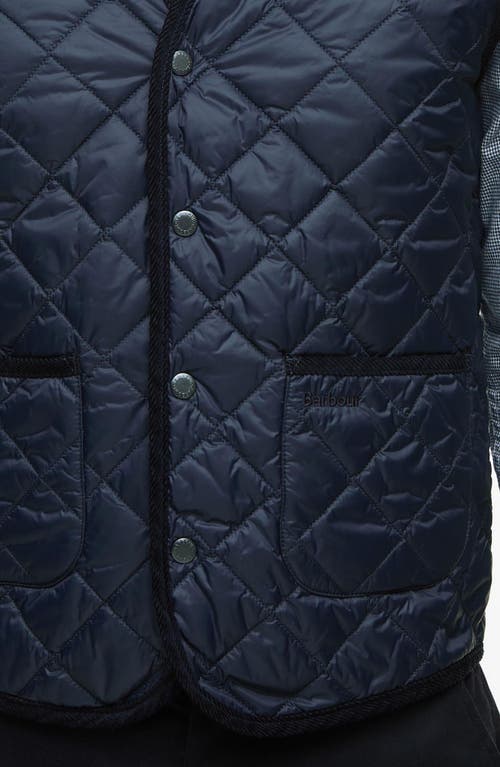 Barbour Modern Quilted Nylon Vest In Blue