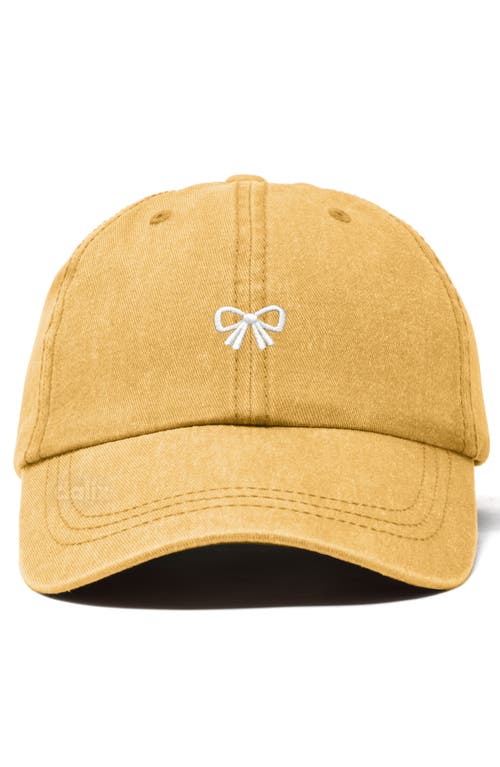 Dalix Bow Dad Cap In Gold