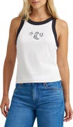 Wrangler Western Embroidered Ringer Graphic Tank