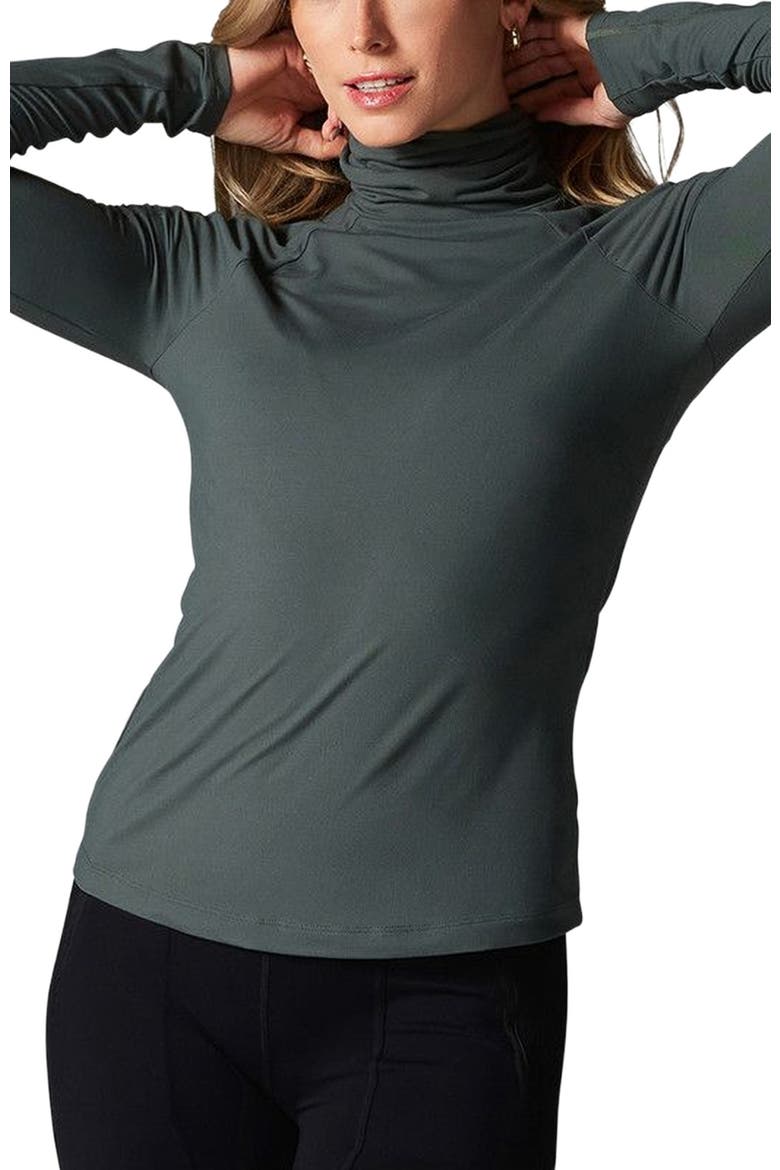Brushed Tec Knit Chill Turtle Neck, Alternate, color, URBAN