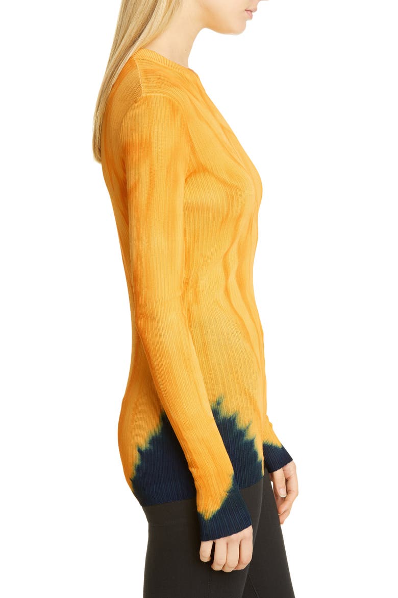 Tie Dye Sweater, Alternate, color, ORANGE/ BLUE