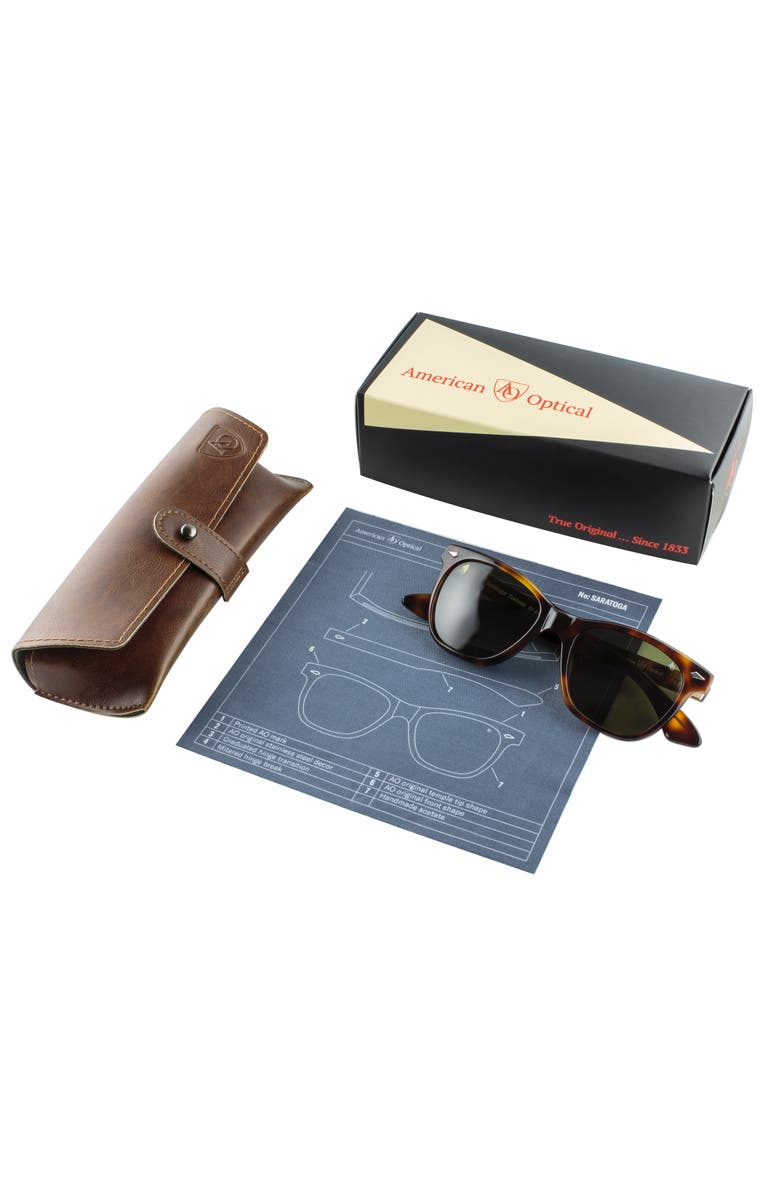 American Optical Saratoga 52mm Square Nylon Polarized, Alternate, color, Ebony - Gyn-P