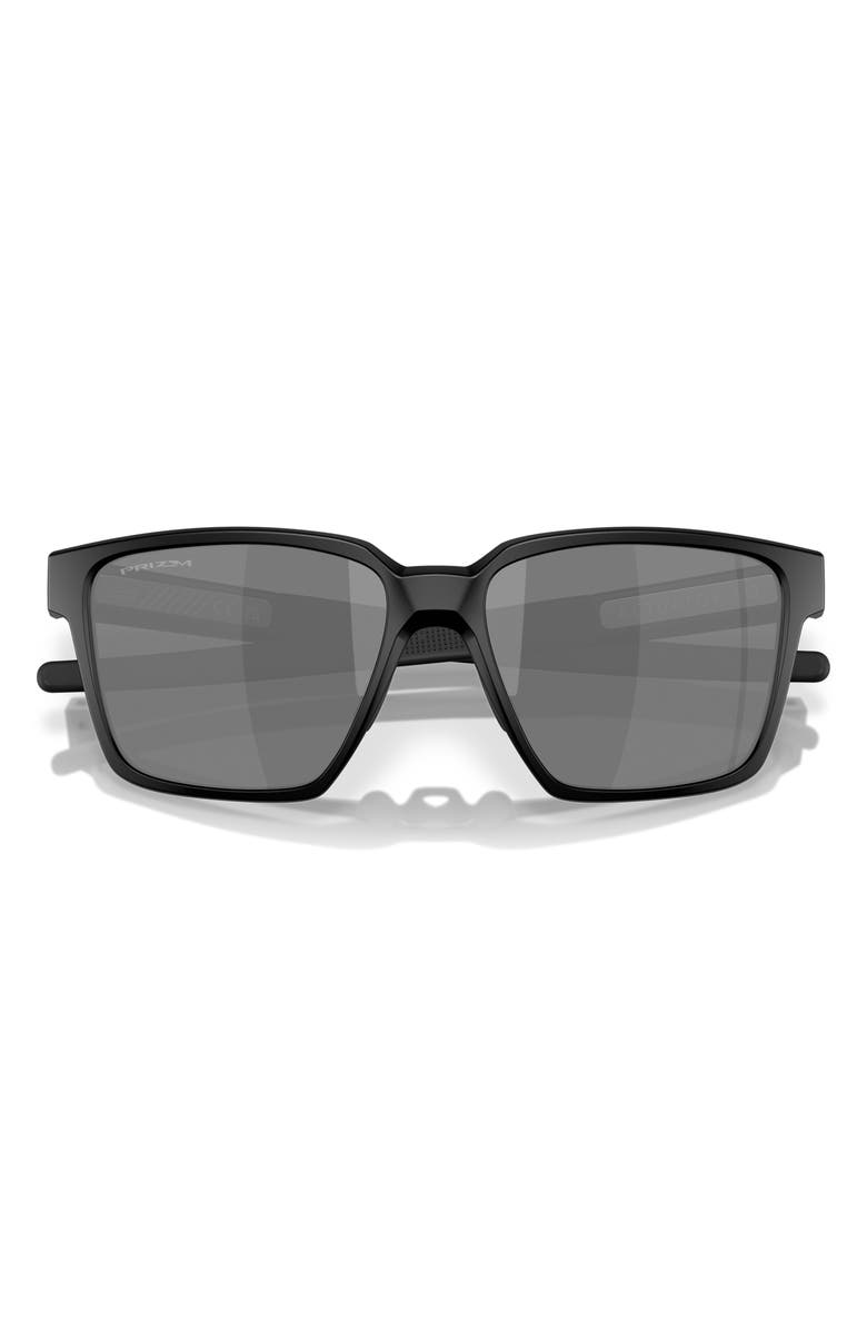 Oakley Actuator 57mm Prizm<sup>™</sup> Rectangular Sunglasses, Main, color, Matte Black