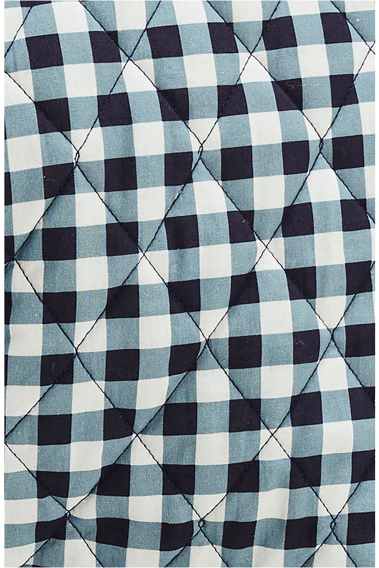 Claudine Quilted Vest, Alternate, color, NAVY GINGHAM