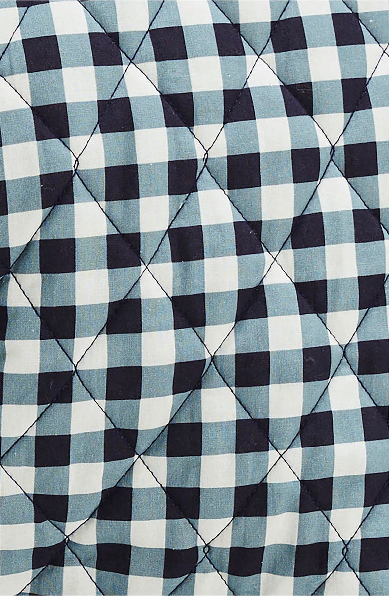 Free People Claudine Quilted Vest, Alternate, color, Navy Gingham