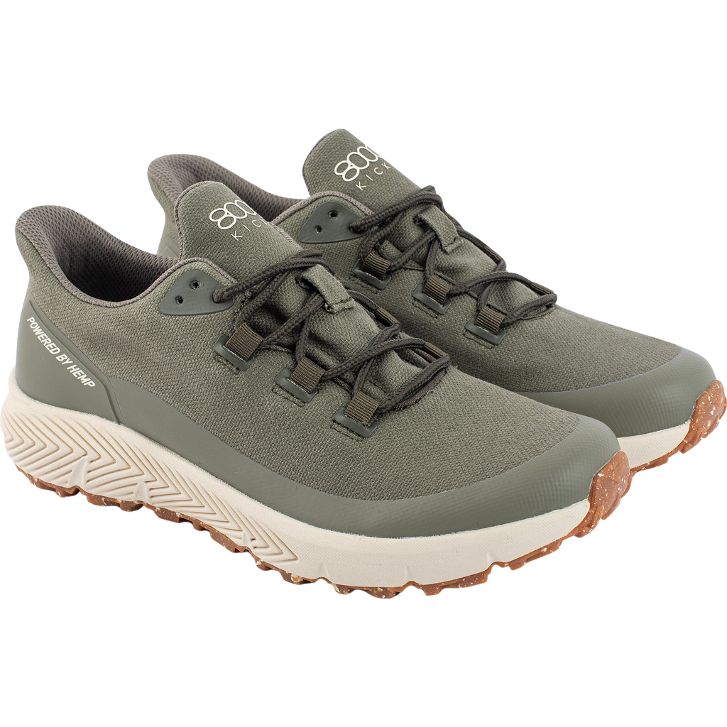 8000kicks Trekker Ultimate Hemp Sneakers In Green