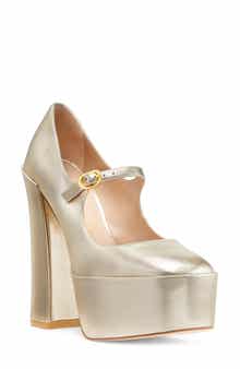 Stuart Weitzman Skyhigh 145 Mary Jane Platform Pump