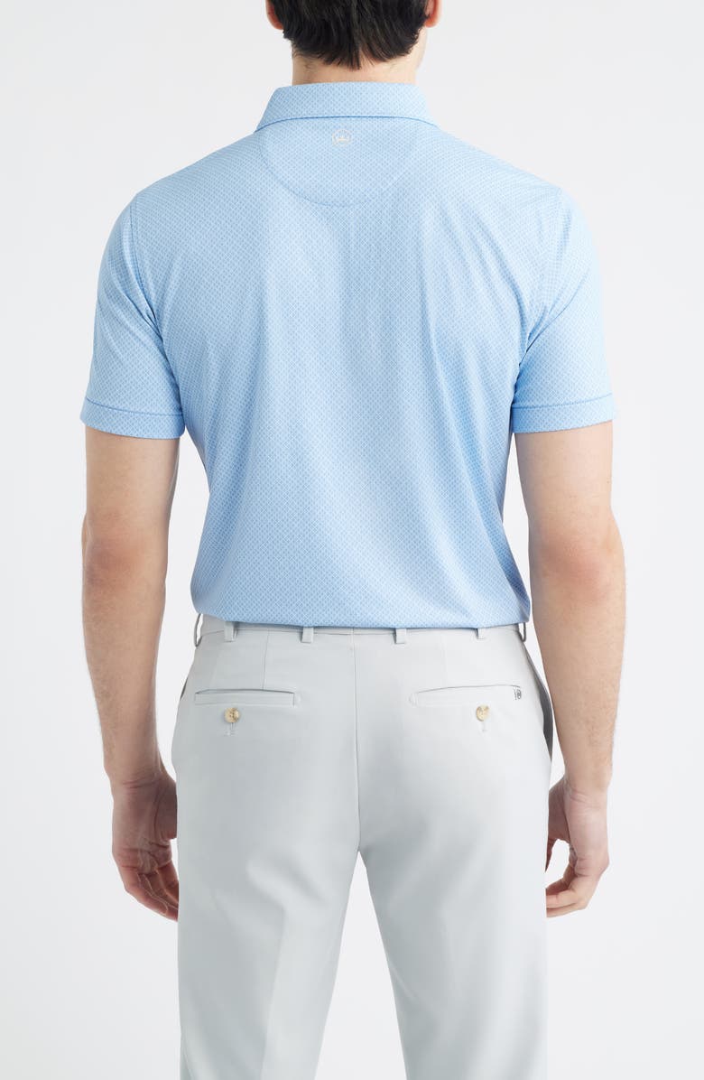 Peter Millar Granada Performance Jersey Golf Polo, Alternate, color, Dusk Blue